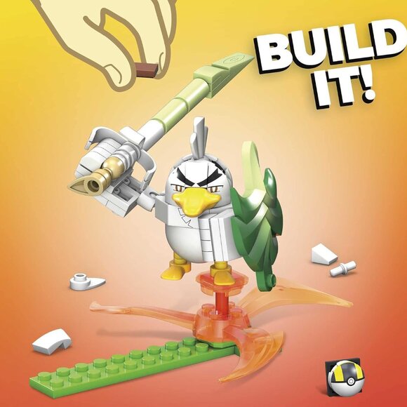 3/$55❤️Mega Construx Pokemon Sirfetch'd 84pcs GVK81 Mattel Pokémon Poké ball pin - Picture 5 of 8